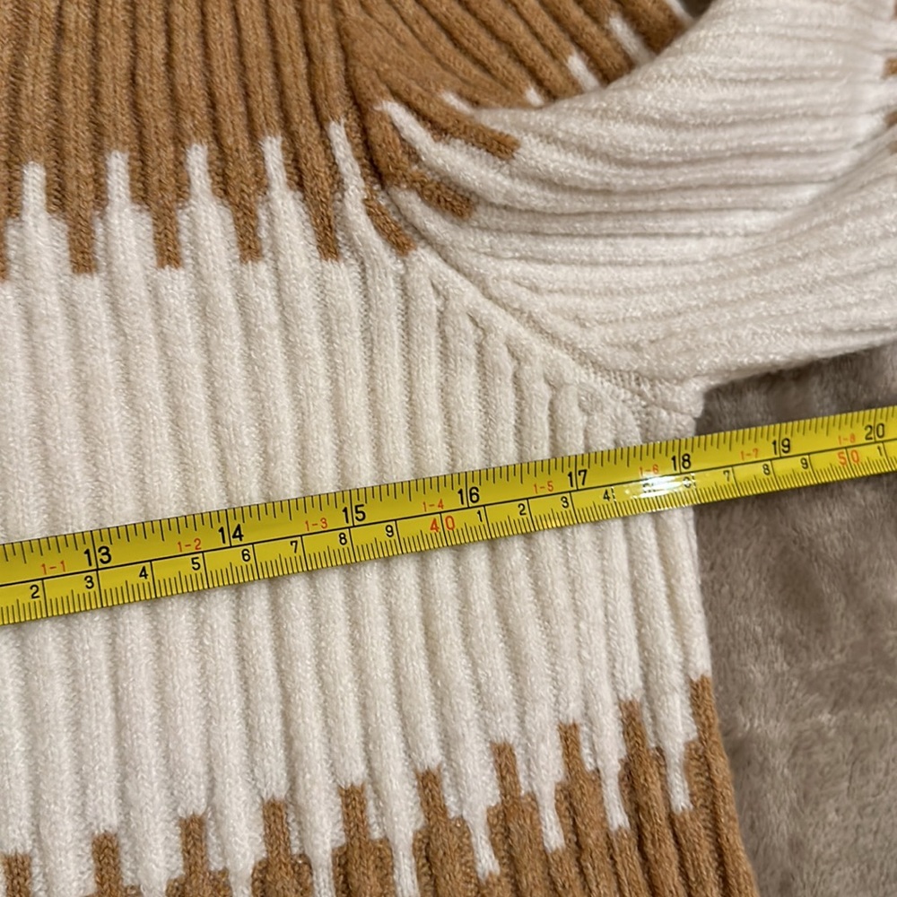 French Connection Colorblock Ribbed Sweater Size L - Picture 7 of 8
